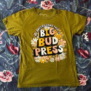 Big Bud Press Tee in Olive Green